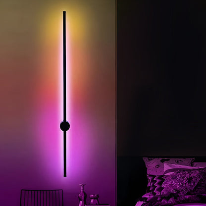 Remote Control RGB Long Strip LED Wall Lamp Sconces Wall Lights 4