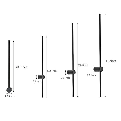 Remote Control RGB Long Strip LED Wall Lamp Sconces Wall Lights 7