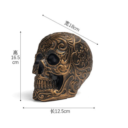 Resin Carving Human Medical Model Halloween Gift Pattern Animal Skull 4