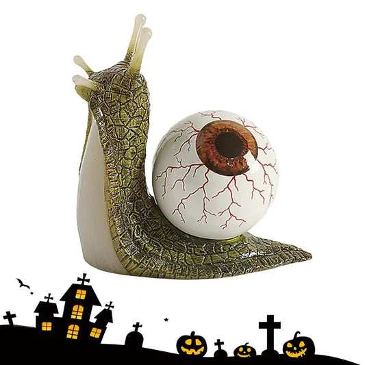 Resin Eyeball Snail Sculptures Horror Snail Eyeball Crafts Resin Molding Bookshelf Ornament for Home Garden Yard Desk 0