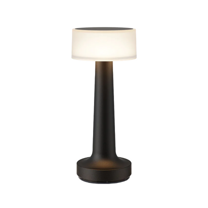 Dimmable Retro Bar Style Table Lamp - Elegant LED Night Light for Cozy Ambiance - Black / Radiant