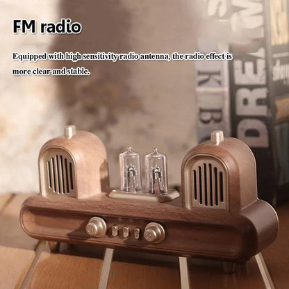LuxRoyale Vintage Vacuum Tube Bluetooth Speaker with Ambient LED Lamp-Royale Basic
