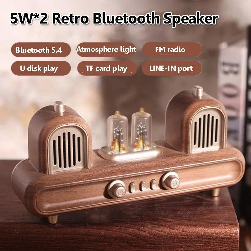 LuxRoyale Vintage Vacuum Tube Bluetooth Speaker with Ambient LED Lamp-Royale Basic