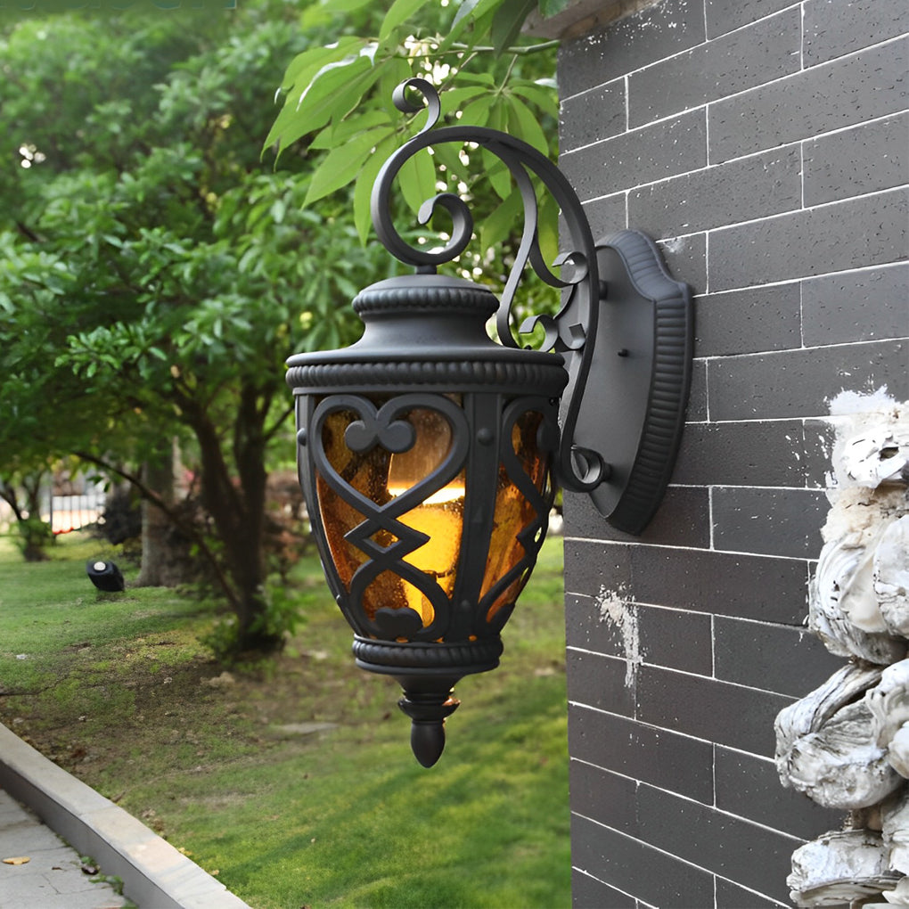 Retro Die-Casting Aluminum Waterproof American Outdoor Wall Light Fixture 2
