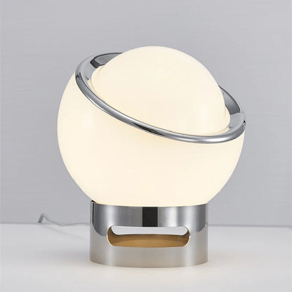 Retro Glass Stone Ball Metal Stand Table Lamp 10