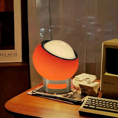 Retro Glass Stone Ball Metal Stand Table Lamp 3