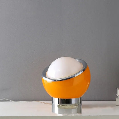 Retro Glass Stone Ball Metal Stand Table Lamp 6