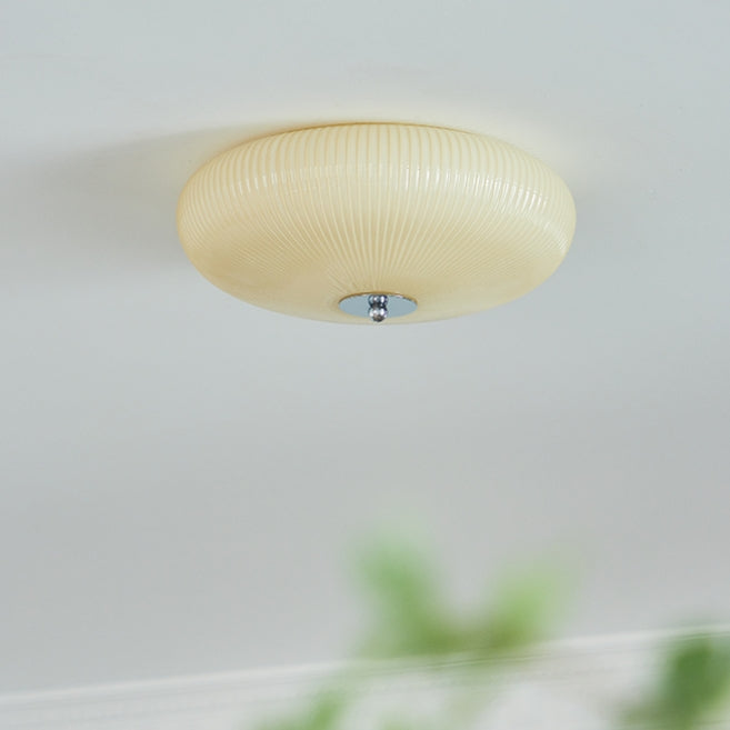 Retro Milky White Glass Ceiling Light 1