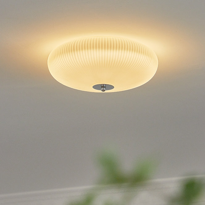 Retro Milky White Glass Ceiling Light 2