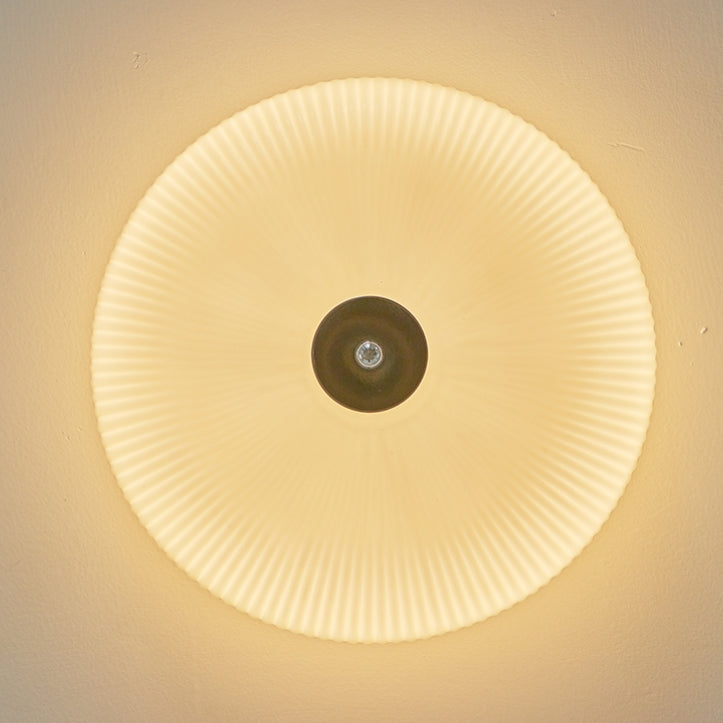Retro Milky White Glass Ceiling Light 4