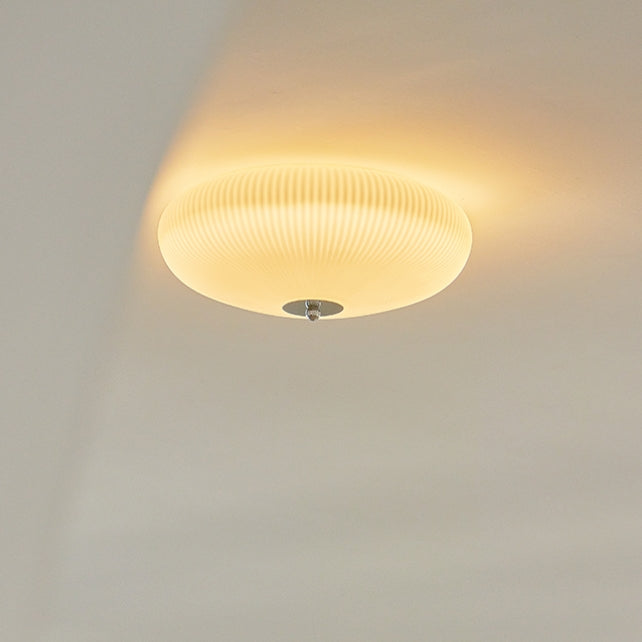 Retro Milky White Glass Ceiling Light 8