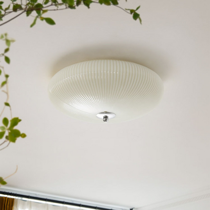 Retro Milky White Glass Ceiling Light 9
