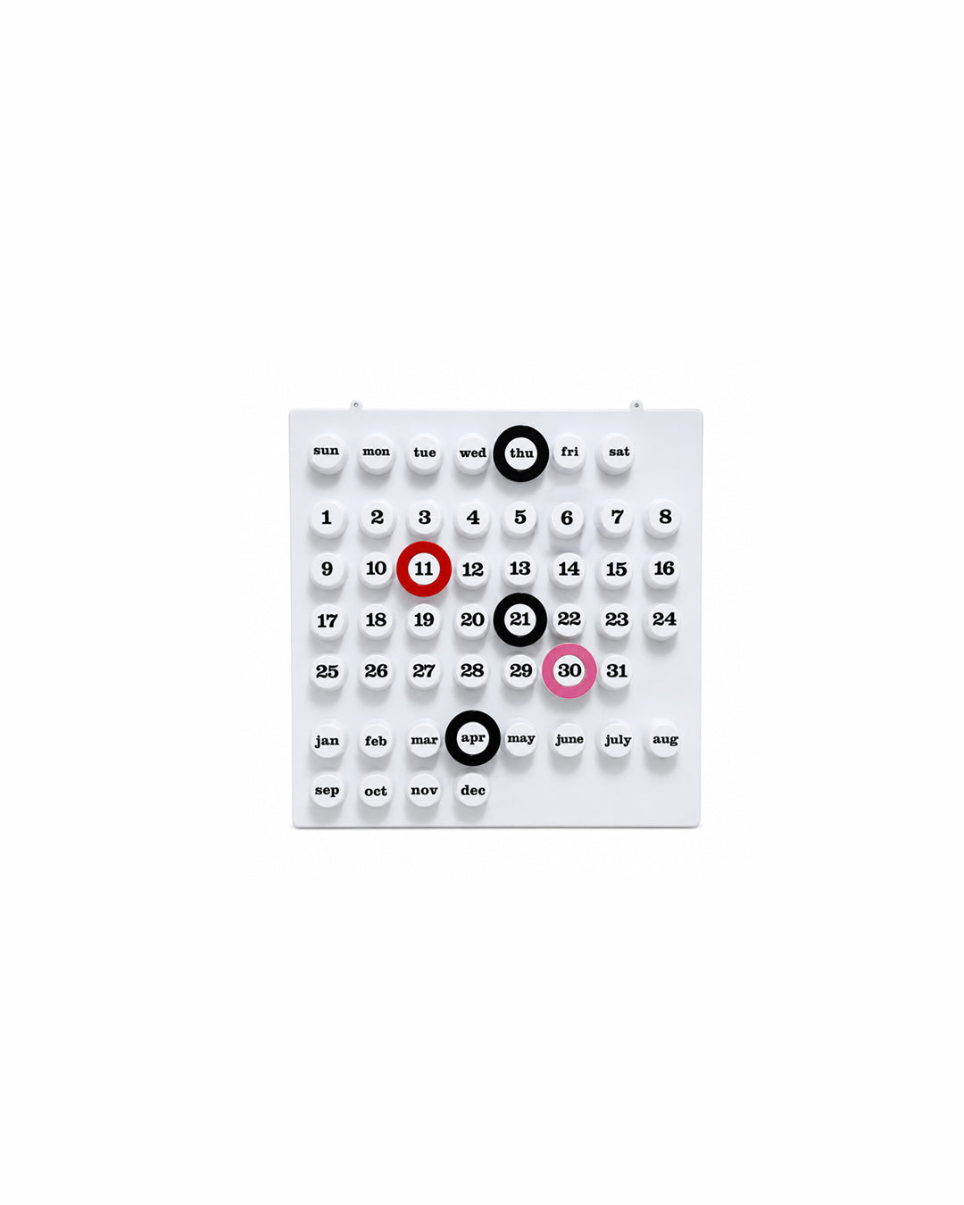 Retro Ring A Date Wall Mounted Calendar 0