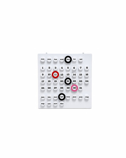 Retro Ring A Date Wall Mounted Calendar 0