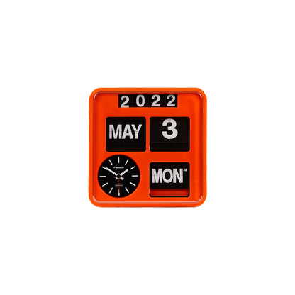 Retro Wall-Mounted Flip Clock Calendar Box 0