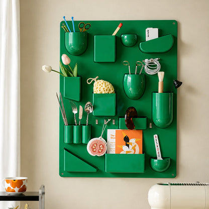 Retro Wall Mount Colored Storage Organizer Rack 4