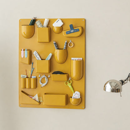 Retro Wall Mount Colored Storage Organizer Rack 6
