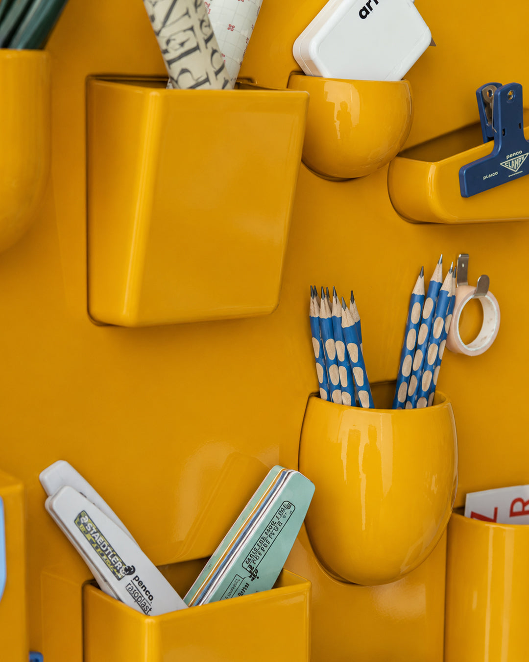 Retro Wall Mount Colored Storage Organizer Rack 8