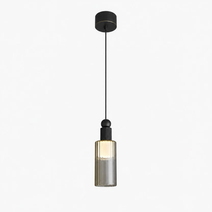 Ribbed Glass Mini LED Pendant Light 1