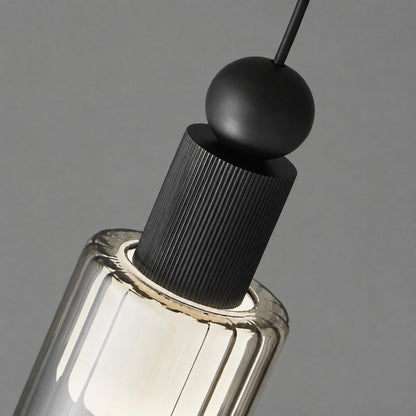 Ribbed Glass Mini LED Pendant Light 8