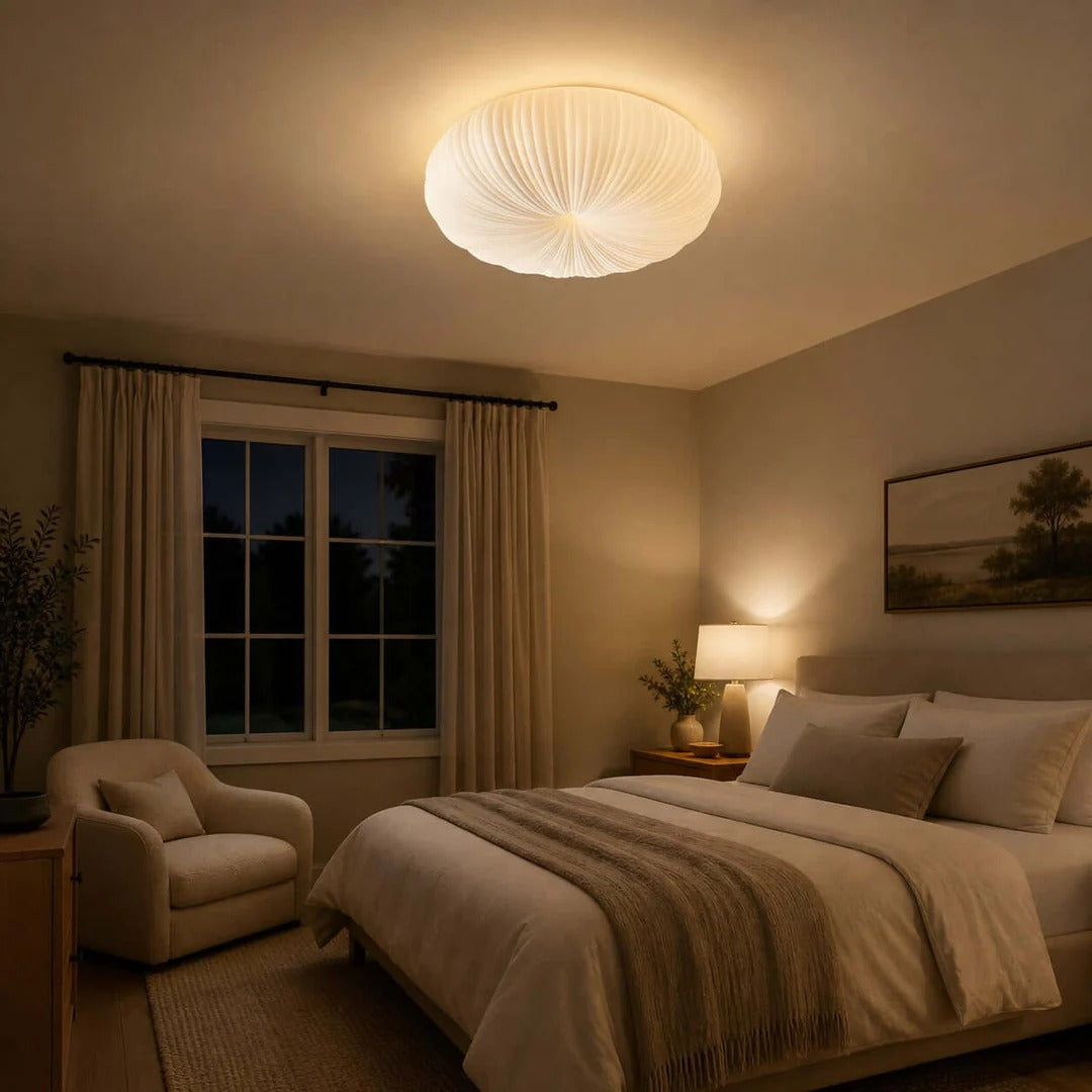 Ribbed Shell Ceiling Light 3