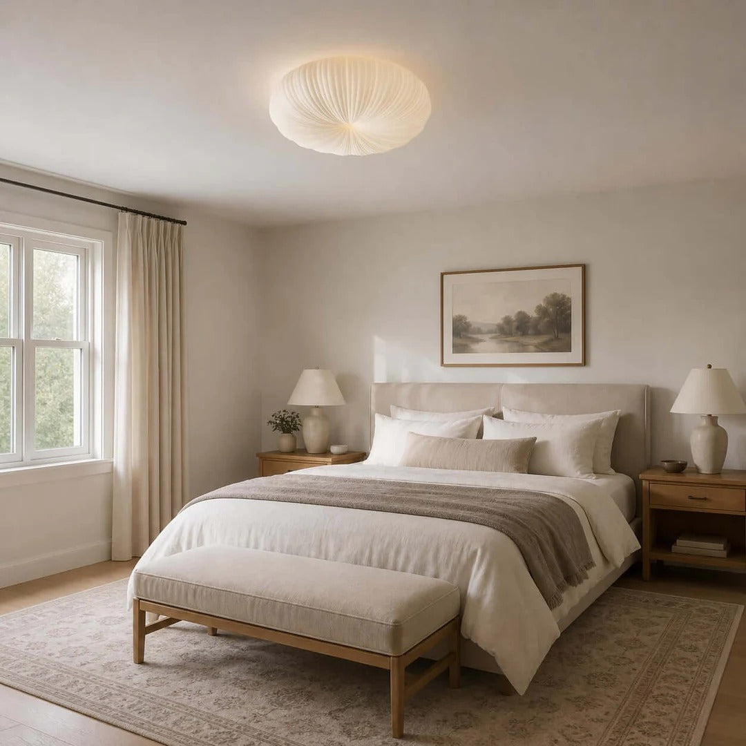 Ribbed Shell Ceiling Light 6