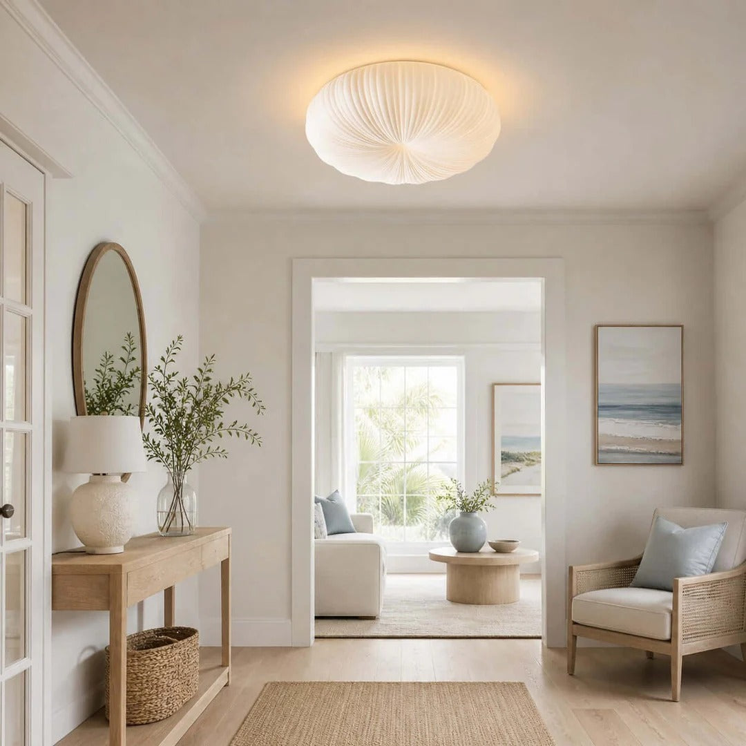 Ribbed Shell Ceiling Light 7