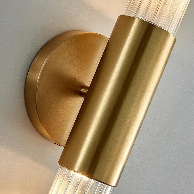 RoyaleGlow Modern Black Linear LED Wall Sconce | Frosted Glass Tube for Ambient Lighting-Royale Basic