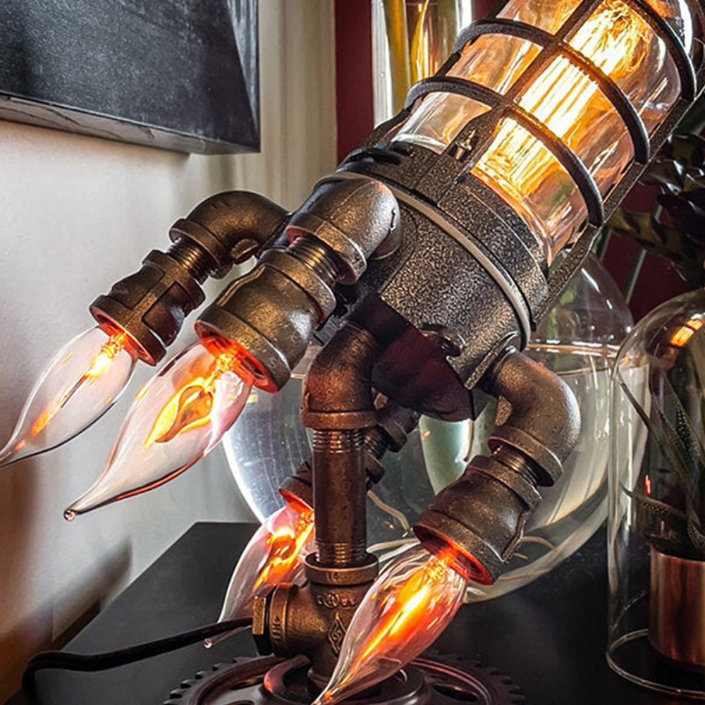Royallure Steampunk Rocket Table Lamp - Default Title