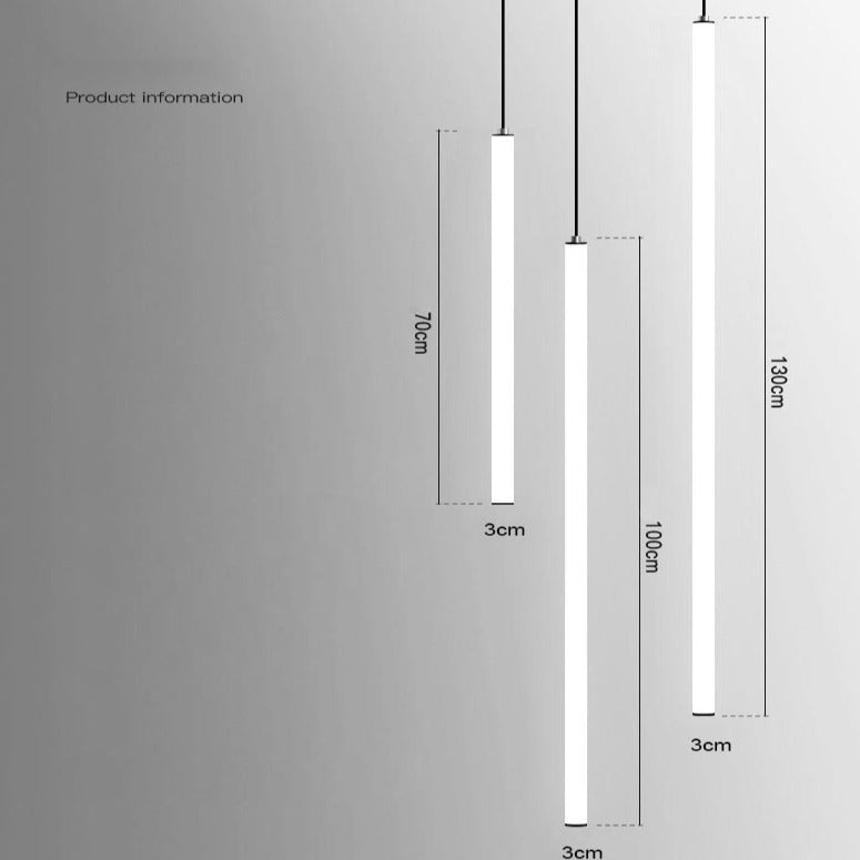 Rod Modern Nordic Pendant 6