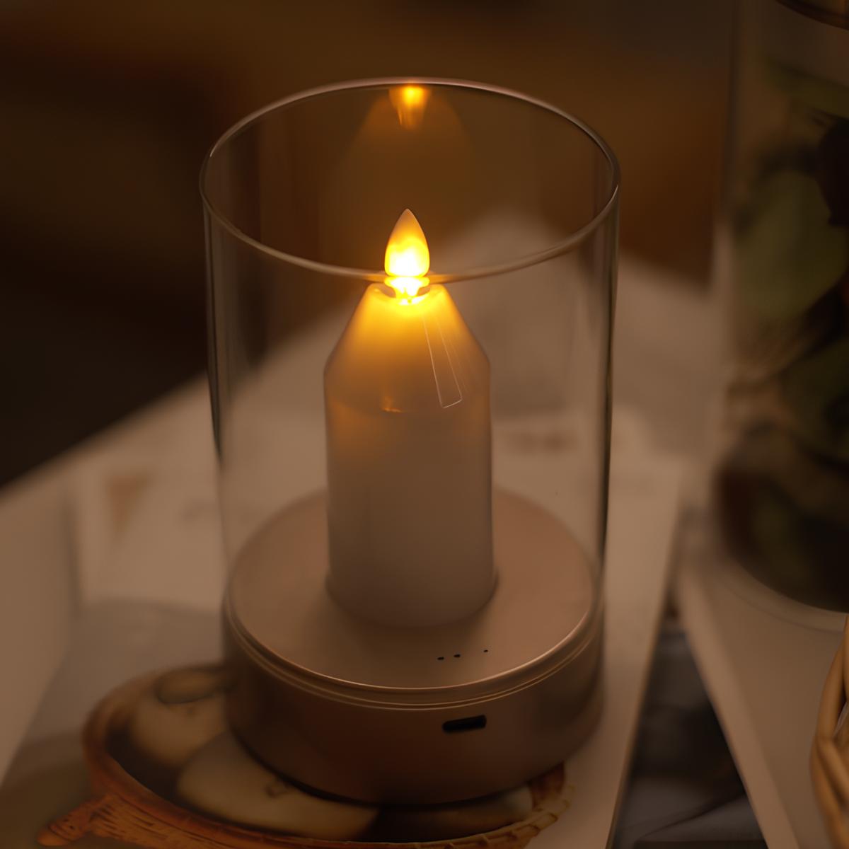 LuxRoyale Candle Glow With Gesture Control And Adjustable Brightness