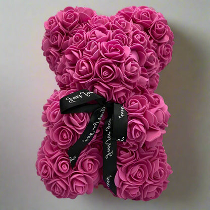 RoyaleGlow Roses Teddy Bear - Colorful Plush Gift 25cm