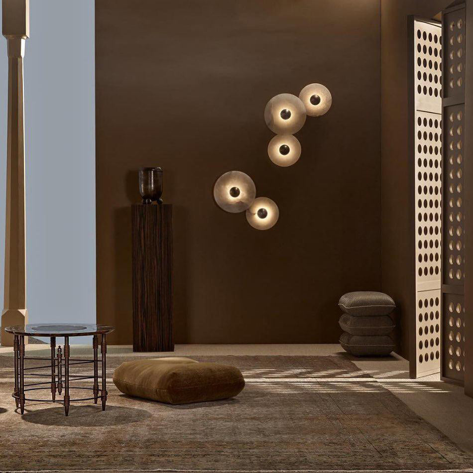 Round Alabaster Wall Lamp 3