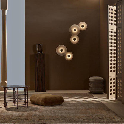 Round Alabaster Wall Lamp 3