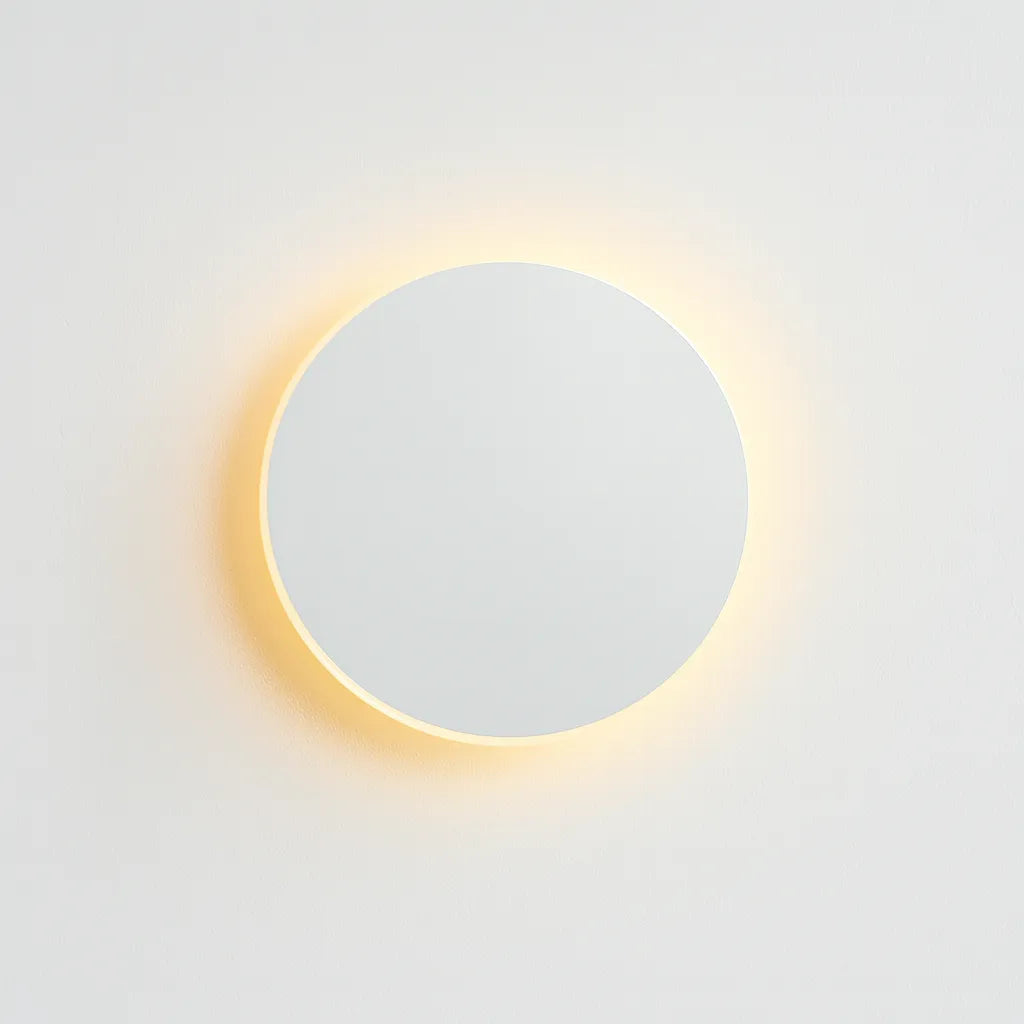 Round Backlit Sconce LED Wall Light for Interiors 0
