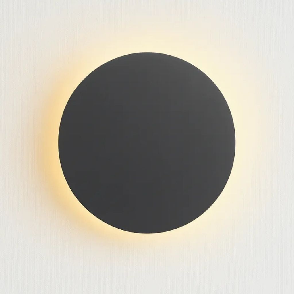 Round Backlit Sconce LED Wall Light for Interiors 11
