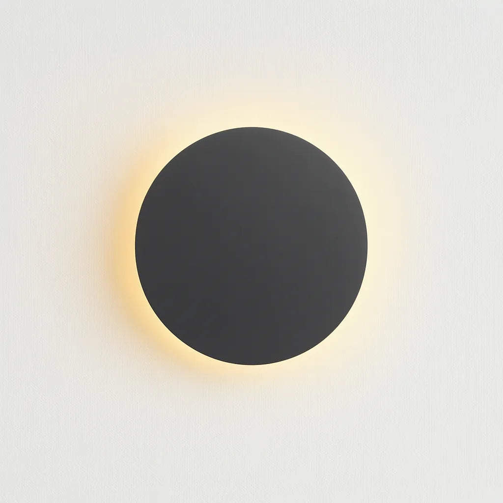 Round Backlit Sconce LED Wall Light for Interiors 12