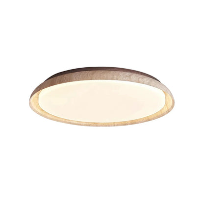 Round Kuzco Travertine Ceiling Light 1
