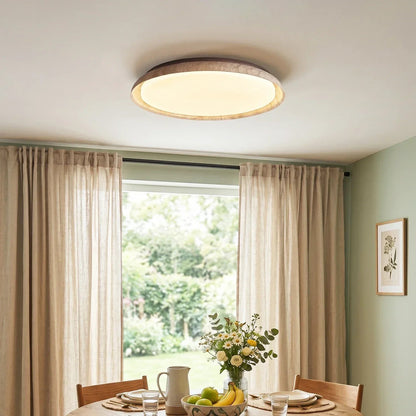 Round Kuzco Travertine Ceiling Light 2