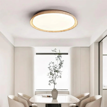 Round Kuzco Travertine Ceiling Light 3