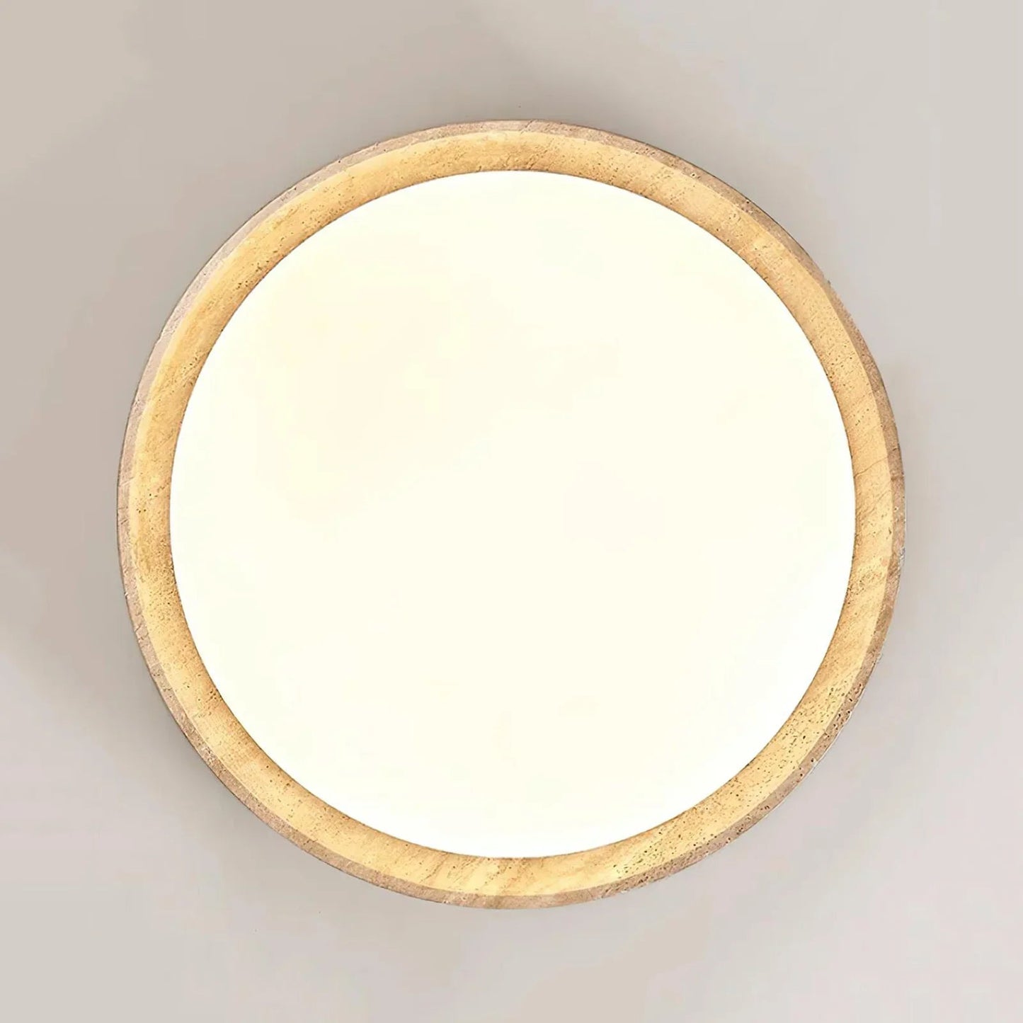 Round Kuzco Travertine Ceiling Light 8