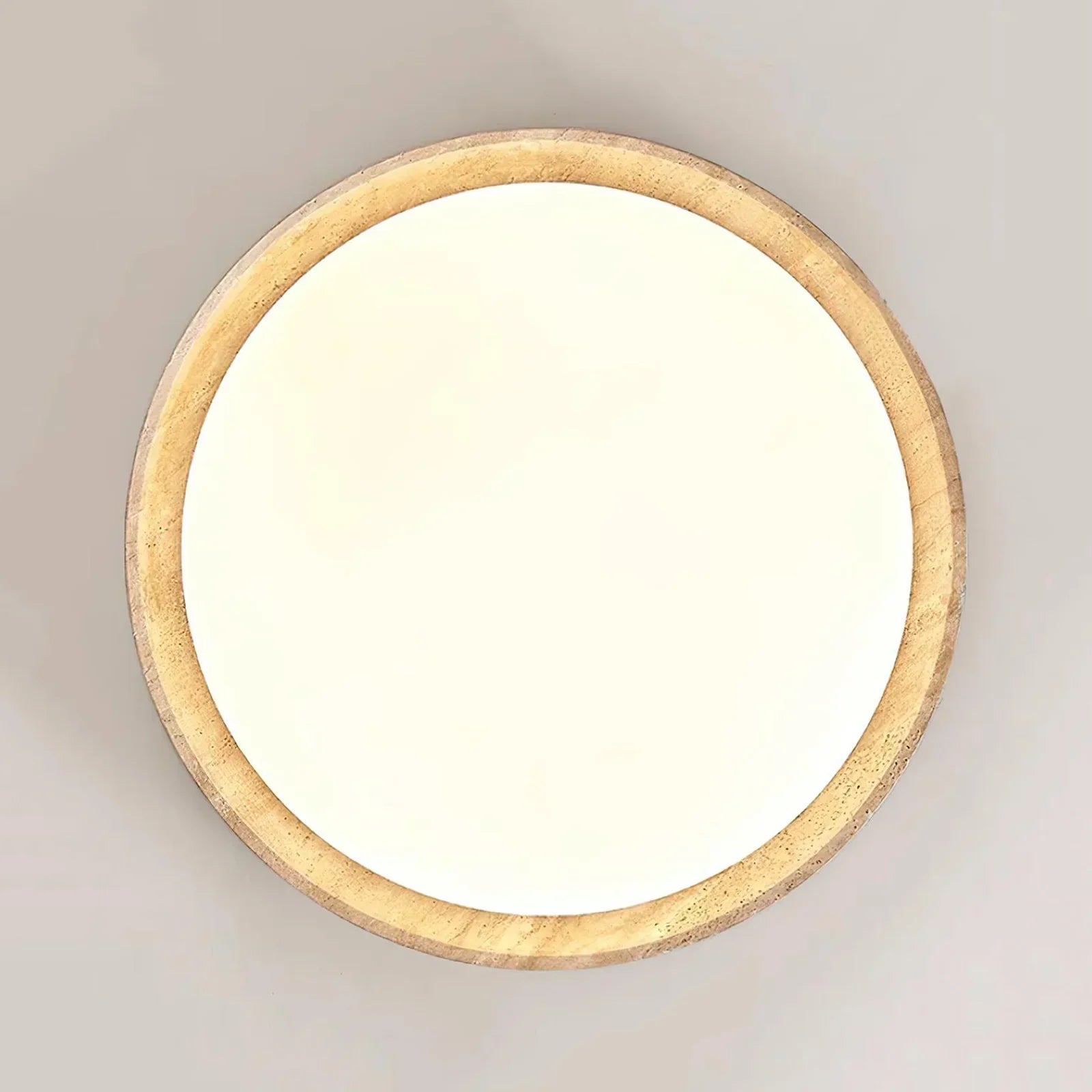 Round Kuzco Travertine Ceiling Light 8