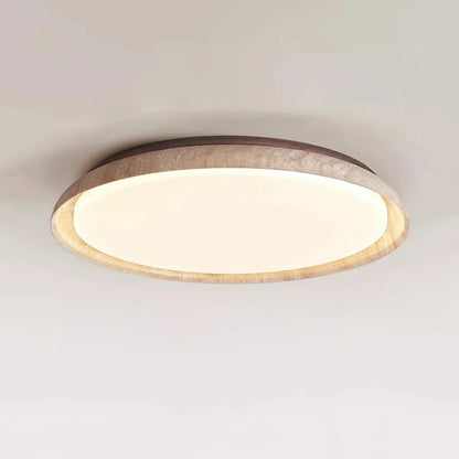 Round Kuzco Travertine Ceiling Light 9