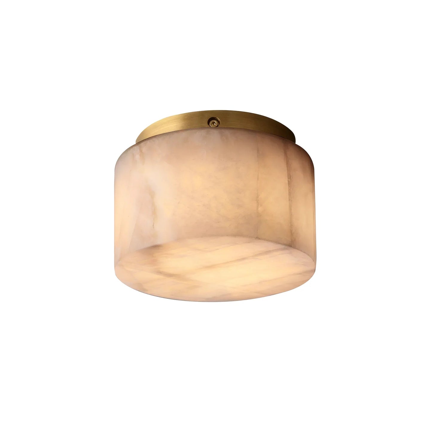 Round Rivage Alabaster Ceiling Lamp 1