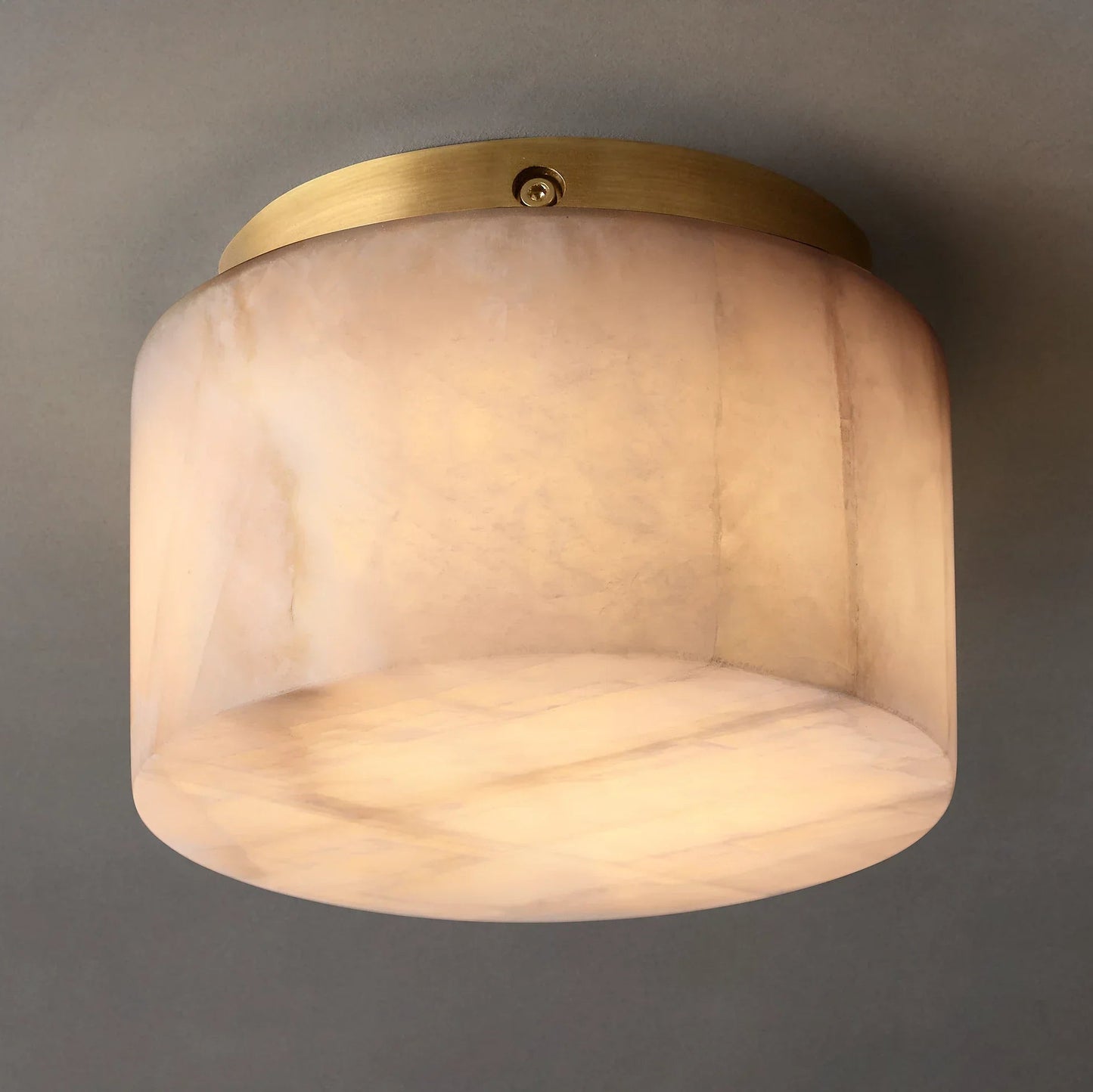 Round Rivage Alabaster Ceiling Lamp 5