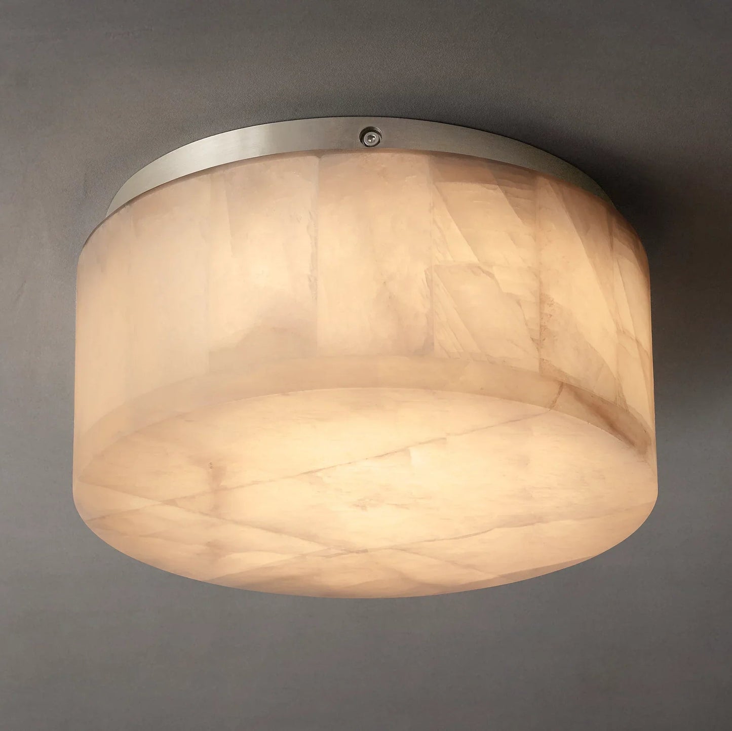 Round Rivage Alabaster Ceiling Lamp 6