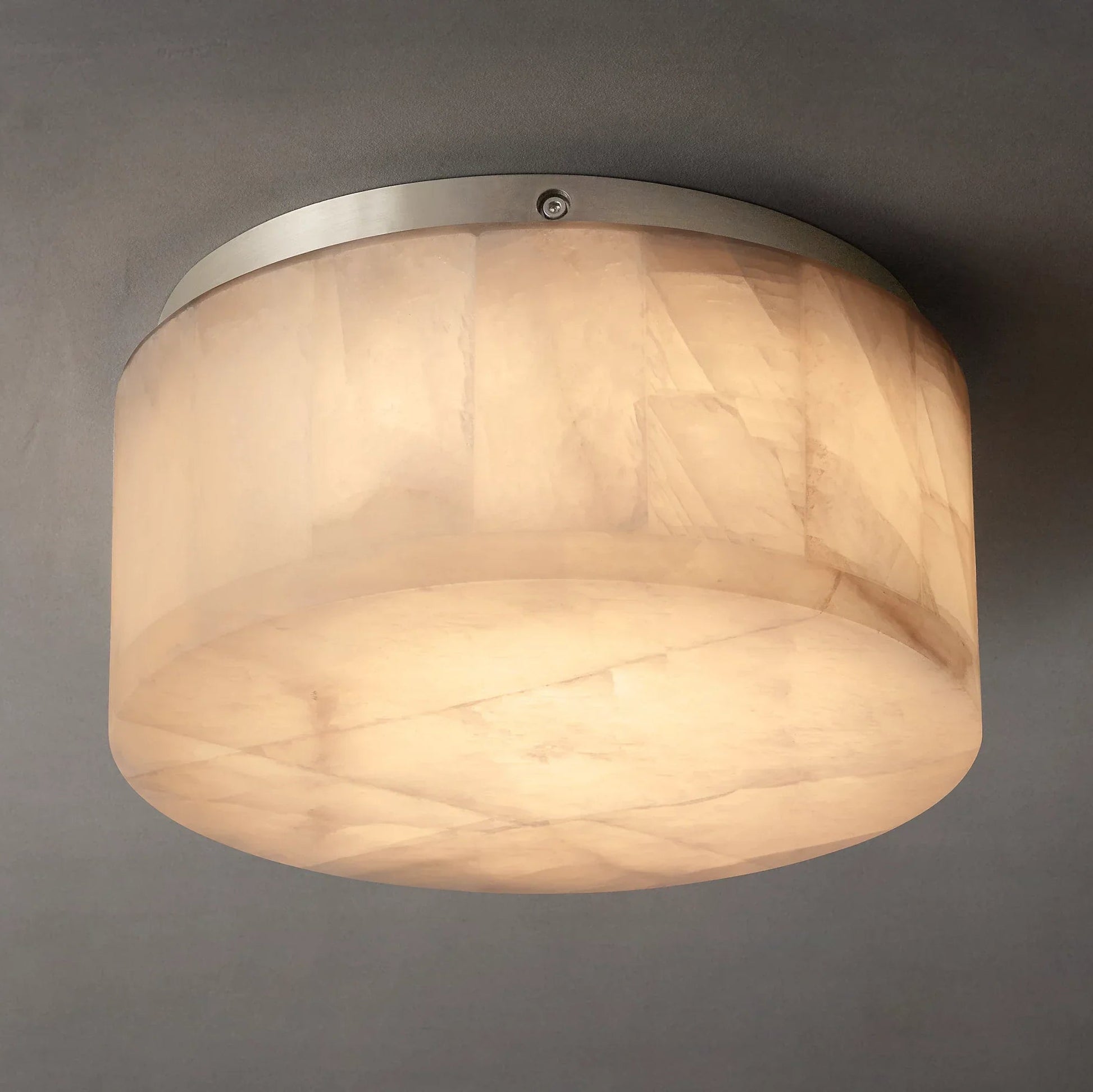 Round Rivage Alabaster Ceiling Lamp 6