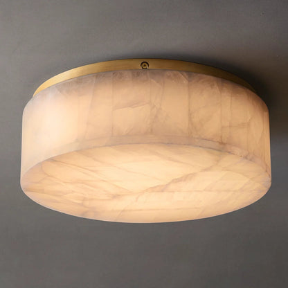 Round Rivage Alabaster Ceiling Lamp 8
