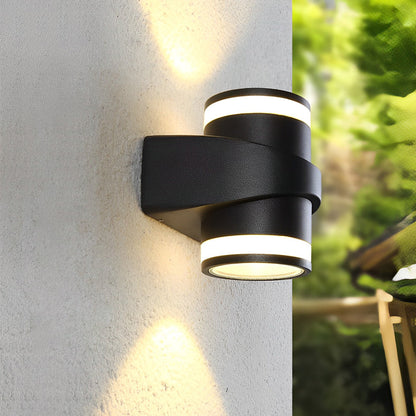 Round Up and Dawn Light LED Waterproof Black Outdoor Wall Washer Lights 2