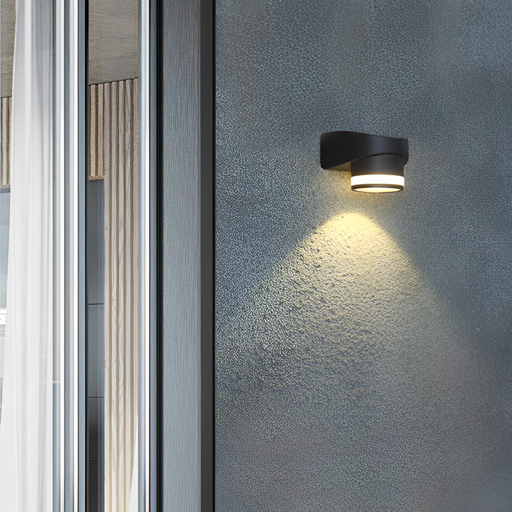 Round Up and Dawn Light LED Waterproof Black Outdoor Wall Washer Lights 3